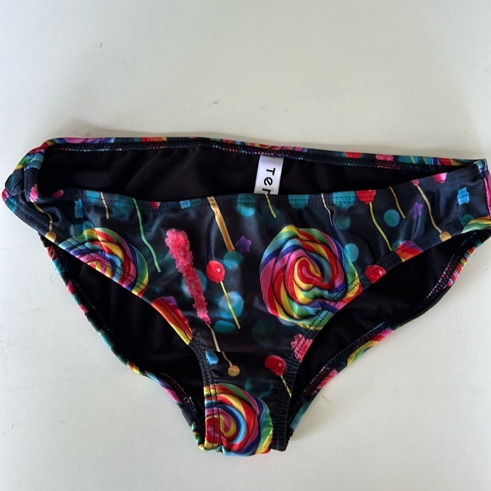 New Terez candy bikini bottoms only  girls size 16